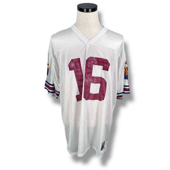 Vintage Logo Athletic Arizona Cardinals Jake Plummer #16 Jersey Men’s XL White - Picture 1 of 12